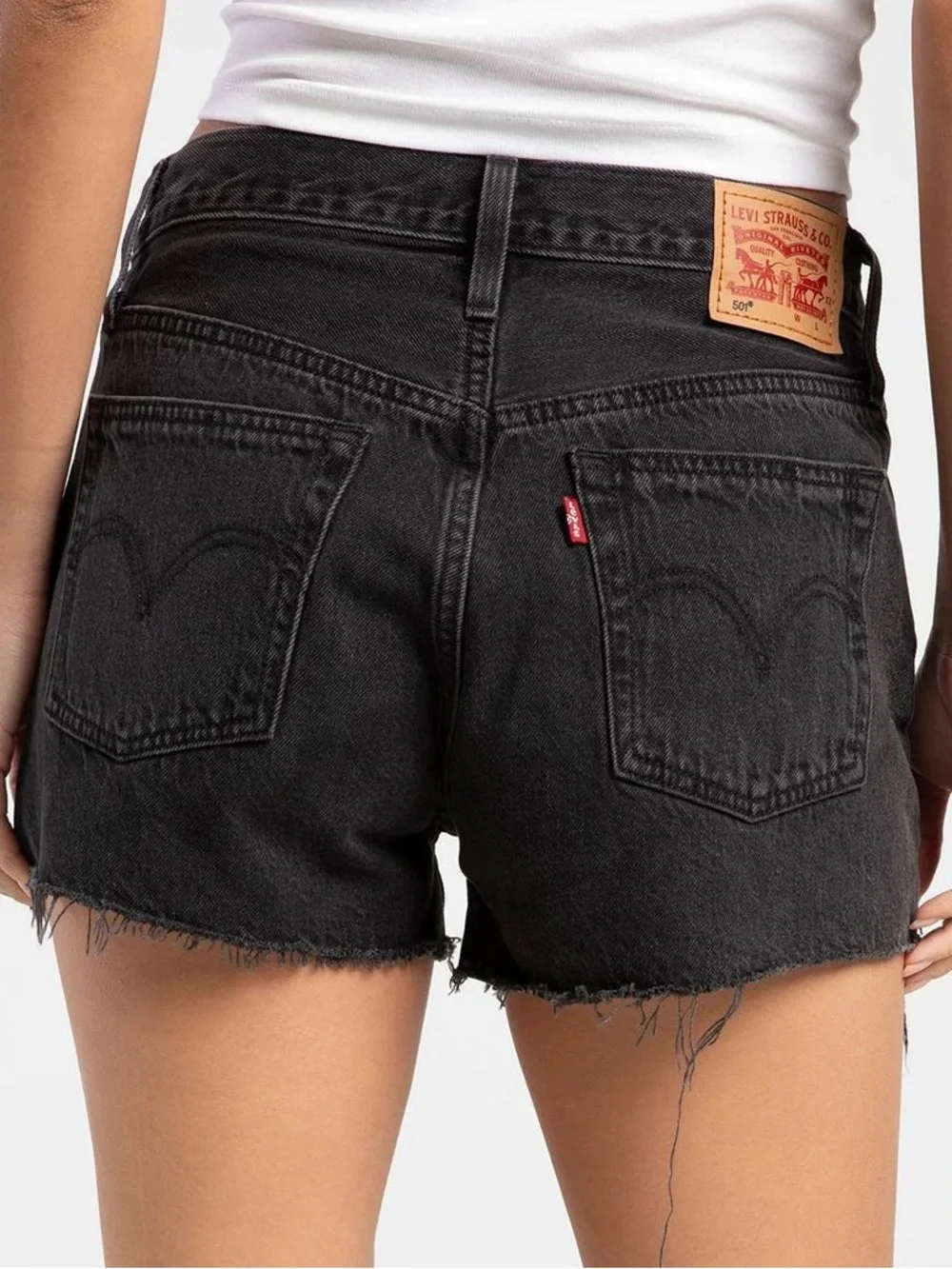 Levi’s Women’s 501 Original Shorts, Lunar Black, Size 26